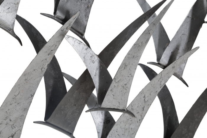 Decoratiune de perete Gabbiani, Fier, Multicolor, 47.6x93x12.7 cm [4]