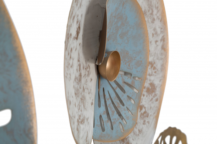 Decoratiune de perete Gloth -C-, Fier, Multicolor, 102x70x5,5 cm [3]