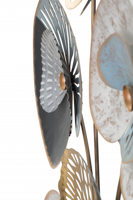 Decoratiune de perete Gloth -C-, Fier, Multicolor, 102x70x5,5 cm [2]