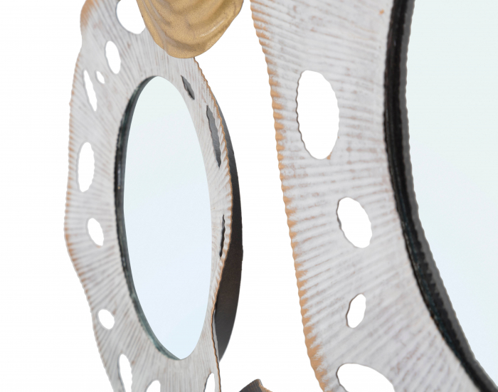 Decoratiune de perete Gloty -C-, Fier/MDF/Oglinda, Multicolor, 54,5x91x4,5 cm [3]