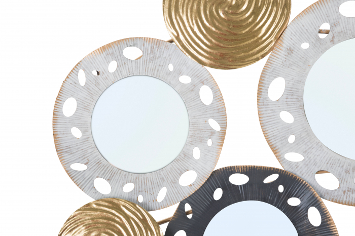 Decoratiune de perete Gloty -C-, Fier/MDF/Oglinda, Multicolor, 54,5x91x4,5 cm [5]