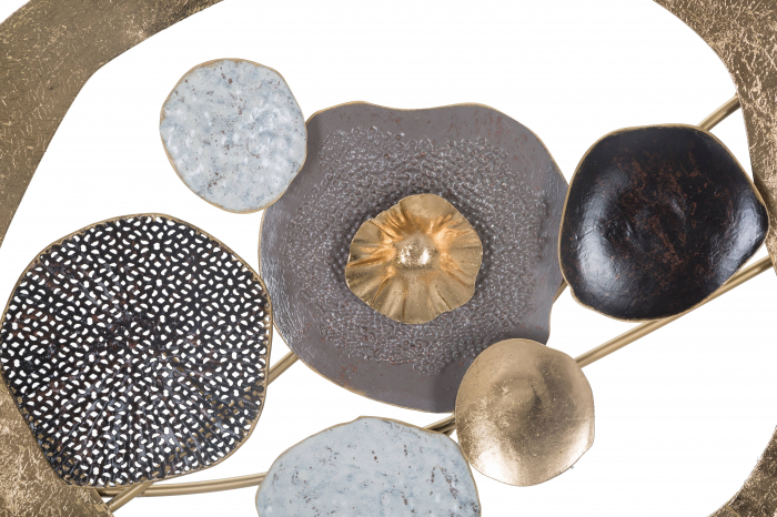 Decoratiune de perete Indry, Fier, Multicolor, 54.6x121x5.7 cm [4]