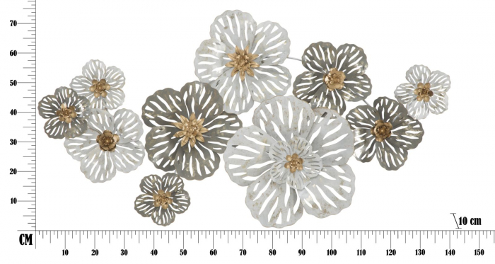 Decoratiune de perete Lory, fier, multicolor, 140X10X74.5 cm [3]