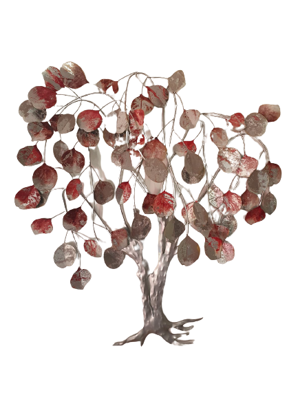 Decoratiune de perete LOVE TREE, metal, 80x10x72 cm [7]