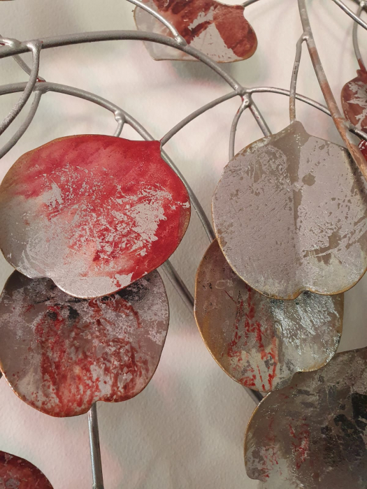 Decoratiune de perete LOVE TREE, metal, 80x10x72 cm [5]