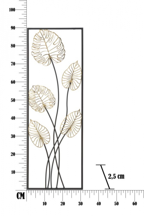 Decoratiune de perete LUXY -A- (cm) 31X2,5X90 [7]