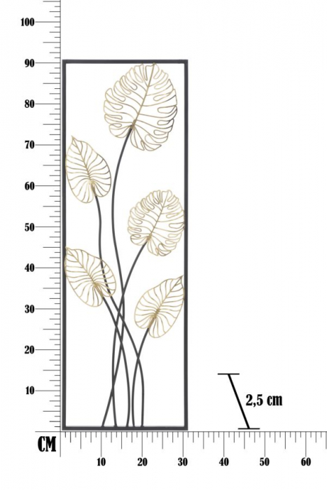 Decoratiune de perete LUXY -B- (cm) 31X2,5X90 [7]