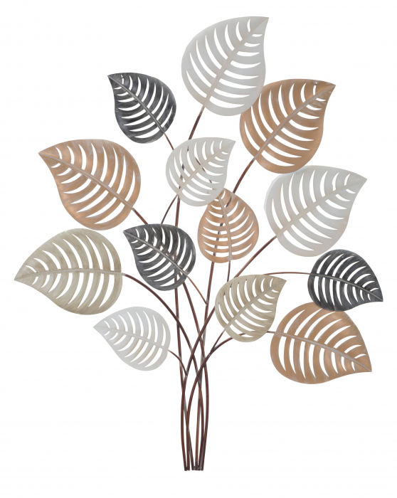 Decoratiune de perete Otip -B-, Lemn/Canvas, Multicolor, 106x5.5x86 cm [5]