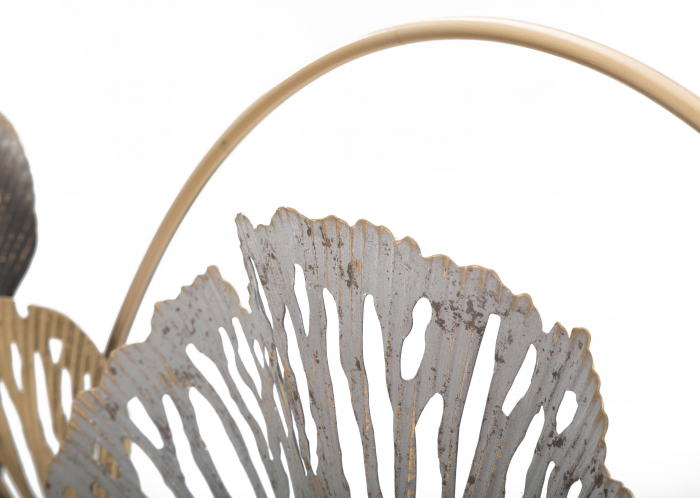 Decoratiune de perete Poxy - A -, Fier, Multicolor, 55.9x130,8x8 cm [2]