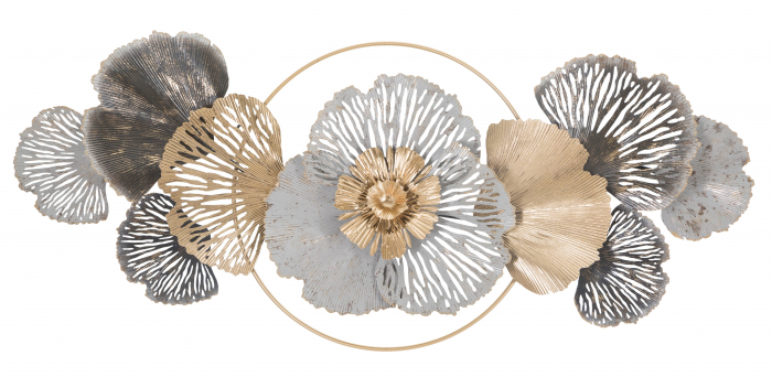 Decoratiune de perete Poxy - A -, Fier, Multicolor, 55.9x130,8x8 cm [5]