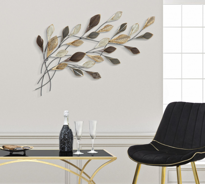 Decoratiune de perete Ramo, fier, multicolor, 46X5.5X87.5 cm [1]