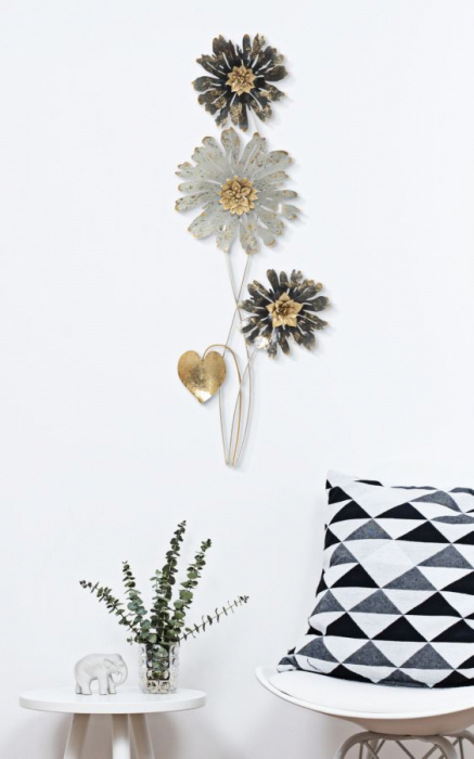 Decoratiune de perete Simply, fier, multicolor, 35X5.5X88 cm [1]