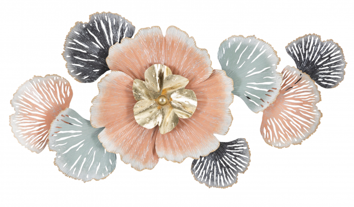 Decoratiune de perete Soty, Fier, Multicolor, 53x93x7.5 cm [5]