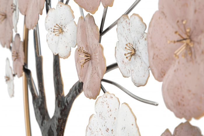 Decoratiune de perete Tree, Fier, Multicolor, 72x101x6 cm [3]