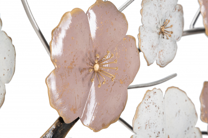 Decoratiune de perete Tree, Fier, Multicolor, 72x101x6 cm [4]