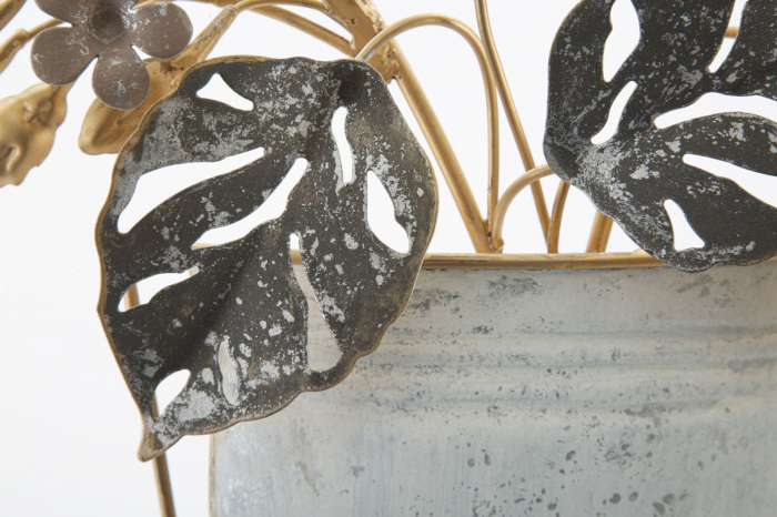 Decoratiune de perete Vase, fier, multicolor, 45.5X7.5X53 cm [6]