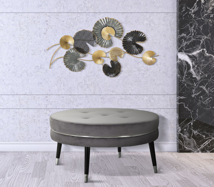 Decoratiune de perete Web, fier, multicolor, 105X4X56 cm [1]