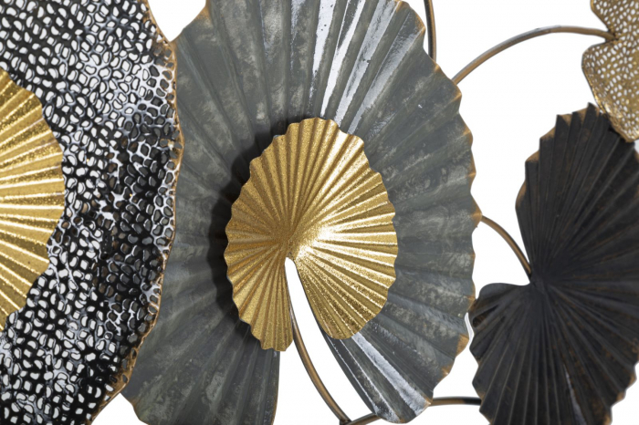 Decoratiune de perete Web, fier, multicolor, 130.5X5X66 cm [5]