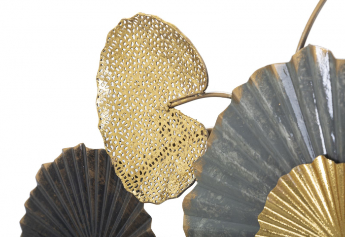 Decoratiune de perete Web, fier, multicolor, 130.5X5X66 cm [6]