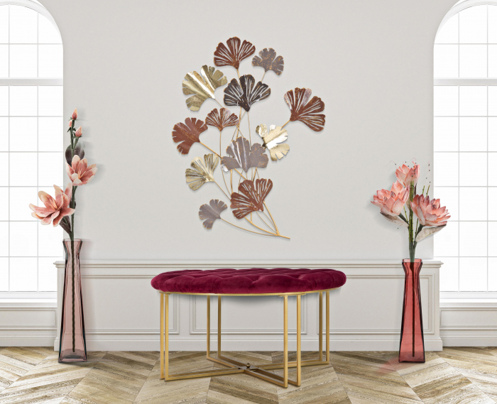 Decoratiune de perete Windy, Fier, Multicolor, 92x69.5x5.5 cm [1]