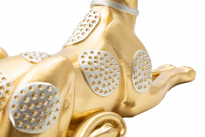 Decoratiune Dog, Rasina, Auriu, 18.3x32.2x9.5 cm [3]