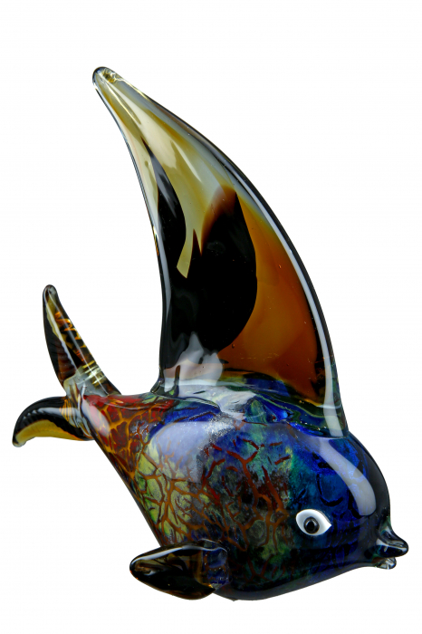 Decoratiune Fish Mondo, Sticla, Multicolor, 21x27x11 cm [3]