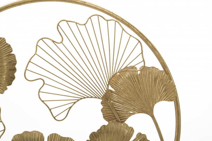 Decoratiune Little Leaf, fier/MDF, auriu, 50X12.5X64 cm [5]