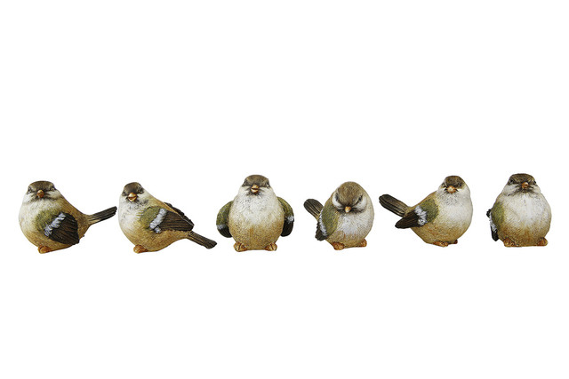 Decoratiune pasare, PIEPMATZ, set 6, 4X8X6.5 cm [2]