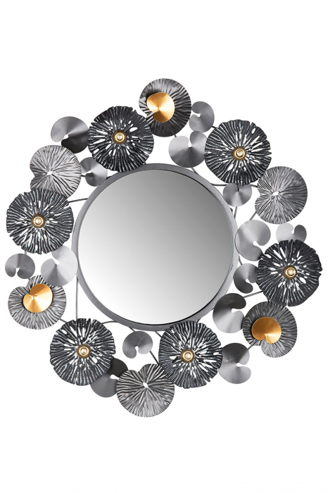 Decoratiune pentru perete Aqualilium, Metal, Multicolor, 5x76x80 cm [1]