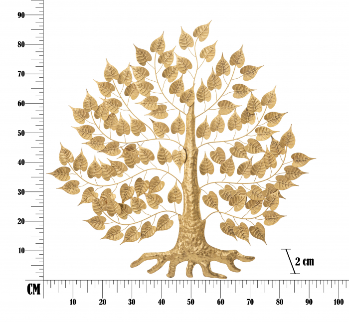 Decoratiune pentru perete GOXY GOLD CM 90X2,5X90, Mauro Ferretti [6]