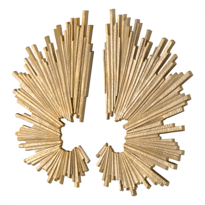 Decoratiune perete, Bryant, set de 2 cu finisaj auriu, Dims: W. 45 | D. 7.5 | H. 72 | per item (CM) [3]