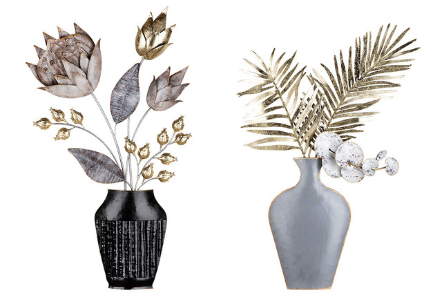 Set 2 Decoratiune perete, GIRONA, 6.5X43X71 cm, set 2 [2]