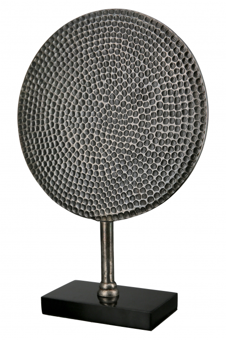 Decoratiune Round, Aluminiu, Argintiu, 30.5x44.5x10 cm [4]