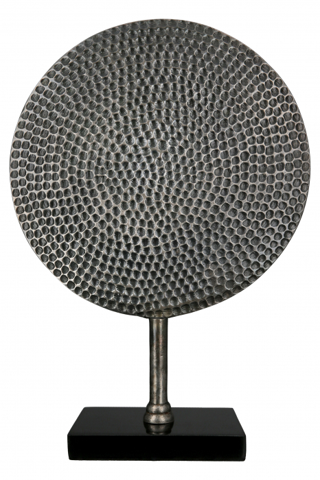 Decoratiune Round, Aluminiu, Argintiu, 30.5x44.5x10 cm [3]