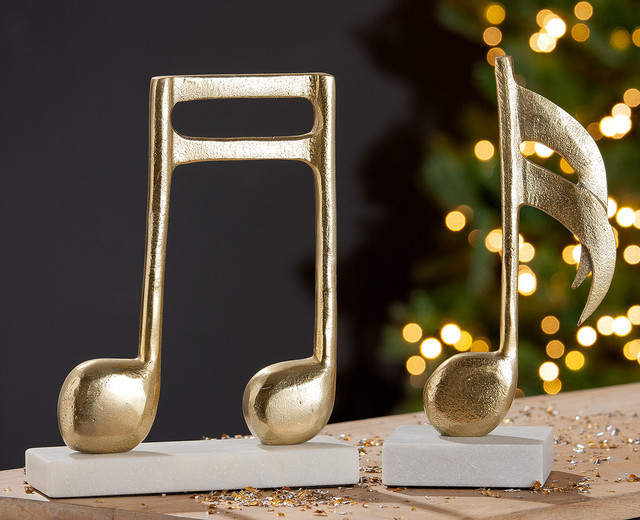 Decoratiuni Note muzicale, aluminiu, 7.5X20X27 cm [2]