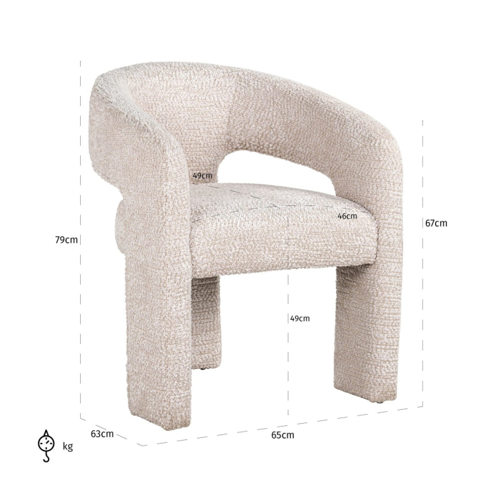 Dining chair Belle customized fire retardant [5]