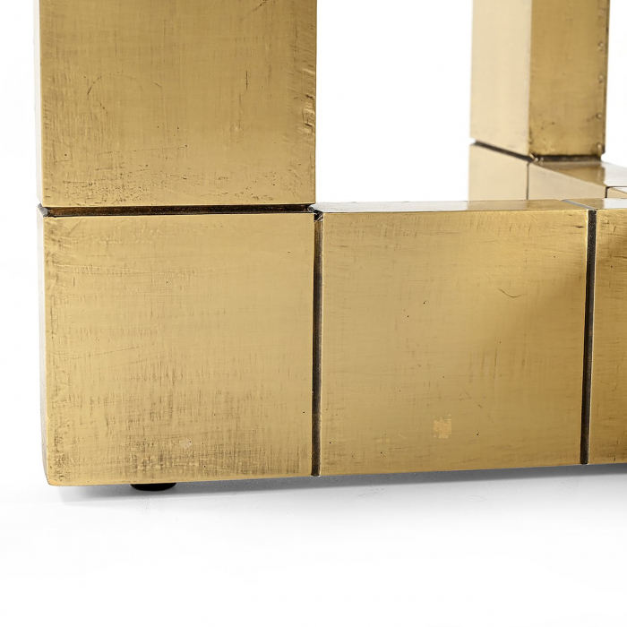 Masa de sufragerie, Collada 130Ø (negru/aurie) [6]