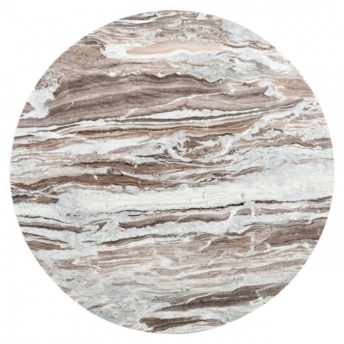 Masă de dining Oberoy 130Ø (maro), Dims: 76.0 x 130.0 x 130.0 cm [3]