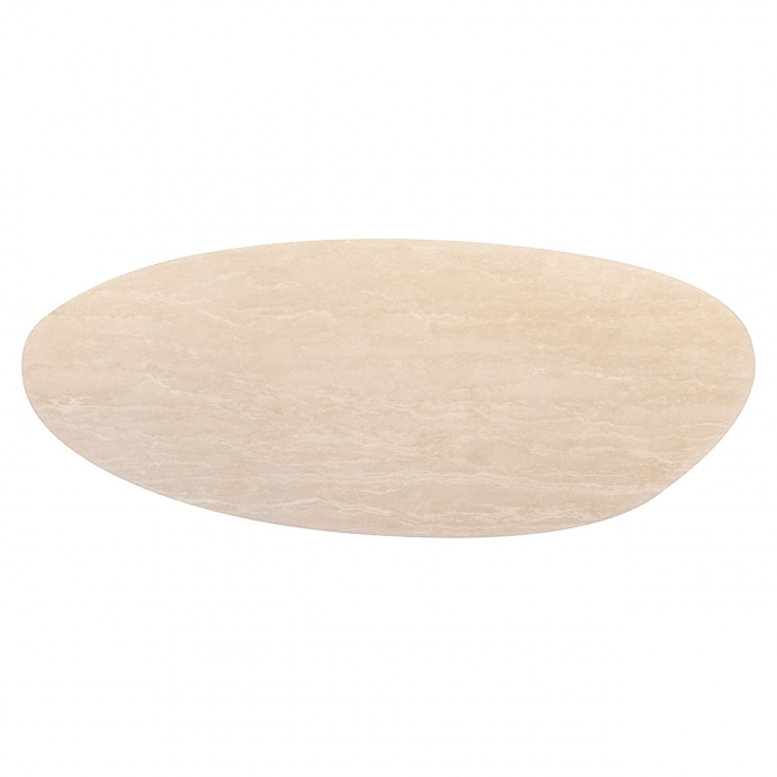 Masă de dining Renaissance travertin italian organic (bej), Dims: 77.0 x 240.0 x 100.0 cm [4]