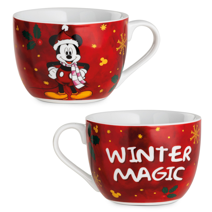 Disney, Ceasca de cappuccino, „Mickey Mouse - Magia iernii”, Portelan, multicolor, PU 3, Latime 14,5 cm, inaltime 8 cm, Adancime 11,5 cm [4]