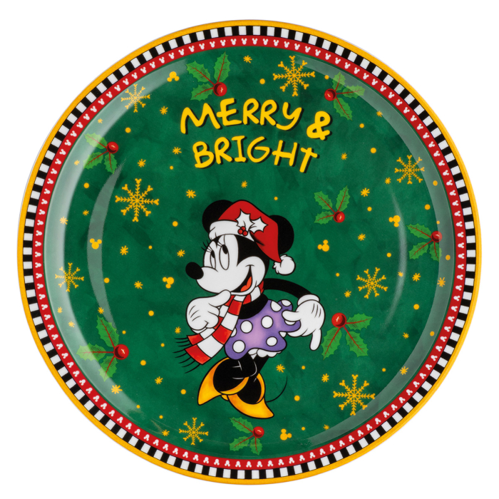 Disney, Farfurie, „Minnie Mouse - Magia iernii”, Portelan, multicolor, PU 3, D. 31 cm [2]