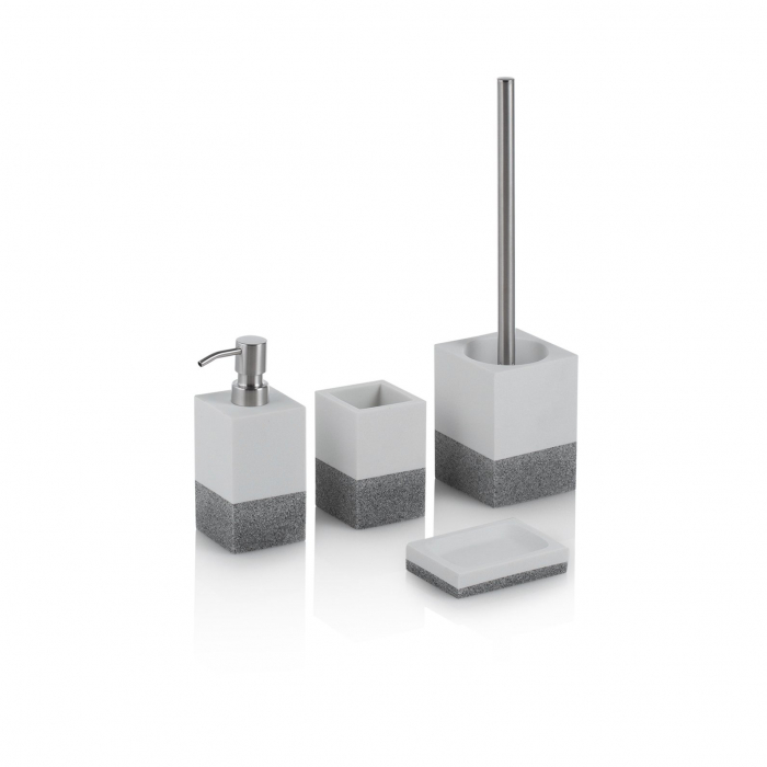 Dozator sapun SAADA, Rasina/Metal, Multicolor, 7x7x16.8 cm [2]