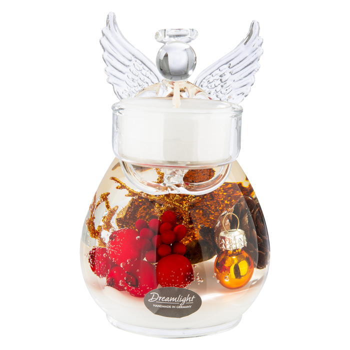Dreamlight, Suport lumanare tip tealight, Angel Petit Medium, „Binecuvantari de cupru”, Sticla, culoarea cuprului, PU 4, H 12 cm, A. 8 cm [4]