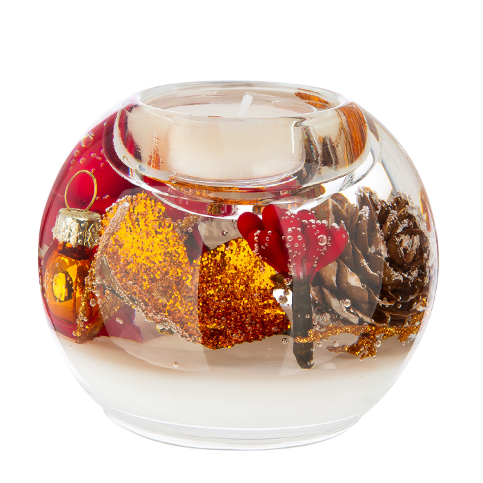 Dreamlight, Suport lumanare tip tealight, Mercury, „Binecuvantari de cupru”, Sticla, culoarea cuprului, PU 6, H 7 cm, A. 9 cm [3]