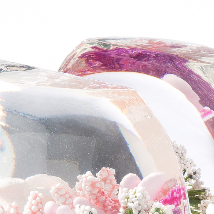 Dreamlight, Suport șervețel, Tivoli, Little Rose, trandafir, Sticlă, trandafir, PU 4, H. 7 cm, D. 10 cm [2]