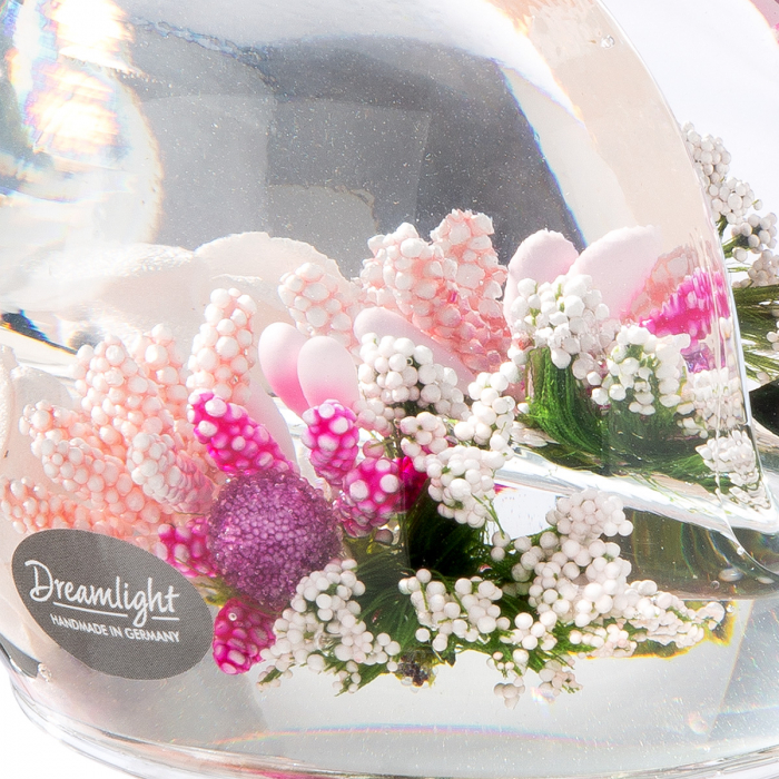 Dreamlight, Suport șervețel, Tivoli, Little Rose, trandafir, Sticlă, trandafir, PU 4, H. 7 cm, D. 10 cm [3]