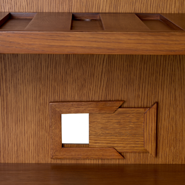 Dulap bar, Borchard furnir stejar caramel, Dimensiuni: W. 81 | D. 55 | H. 167.5   [10]