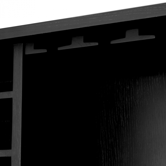 Dulap bar, Connaught finisaj bronz cu furnir de stejar, gri cărbune, Dimensiuni: W. 110 | D. 60 | H. 150   [7]