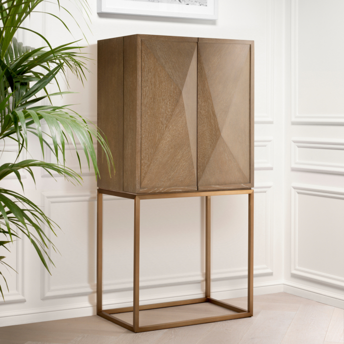 Dulap bar, Highland, furnir din stejar, Dims: W. 81 | D. 50.5 | H. 168  (CM) [5]