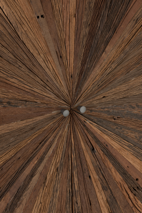 Dulap bar Shanil, Lemn/Metal, Maro/Negru, 90x40x160 cm [7]